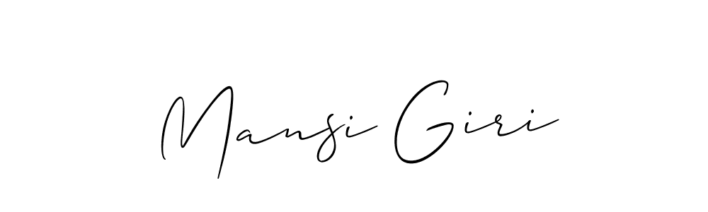 Similarly Allison_Script is the best handwritten signature design. Signature creator online .You can use it as an online autograph creator for name Mansi Giri. Mansi Giri signature style 2 images and pictures png