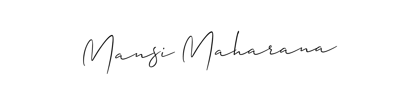 Mansi Maharana stylish signature style. Best Handwritten Sign (Allison_Script) for my name. Handwritten Signature Collection Ideas for my name Mansi Maharana. Mansi Maharana signature style 2 images and pictures png