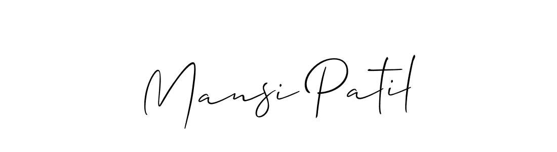 Similarly Allison_Script is the best handwritten signature design. Signature creator online .You can use it as an online autograph creator for name Mansi Patil. Mansi Patil signature style 2 images and pictures png