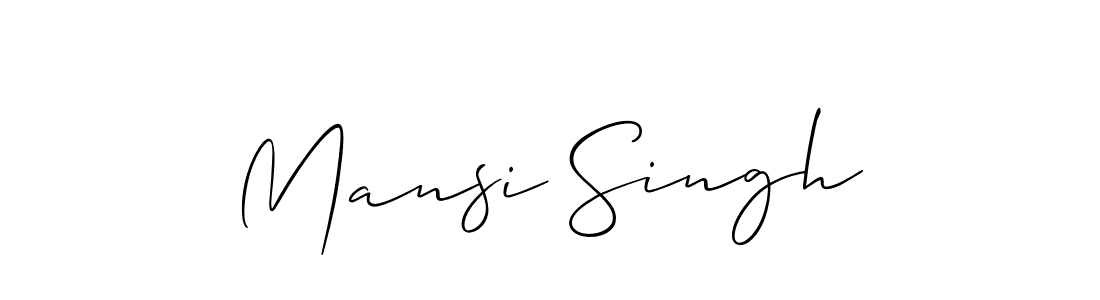 Make a short Mansi Singh signature style. Manage your documents anywhere anytime using Allison_Script. Create and add eSignatures, submit forms, share and send files easily. Mansi Singh signature style 2 images and pictures png