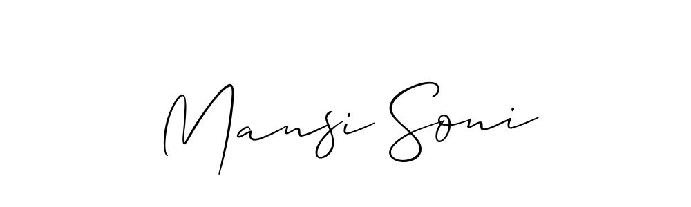 How to Draw Mansi Soni signature style? Allison_Script is a latest design signature styles for name Mansi Soni. Mansi Soni signature style 2 images and pictures png