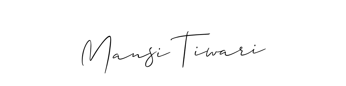 Make a short Mansi Tiwari signature style. Manage your documents anywhere anytime using Allison_Script. Create and add eSignatures, submit forms, share and send files easily. Mansi Tiwari signature style 2 images and pictures png