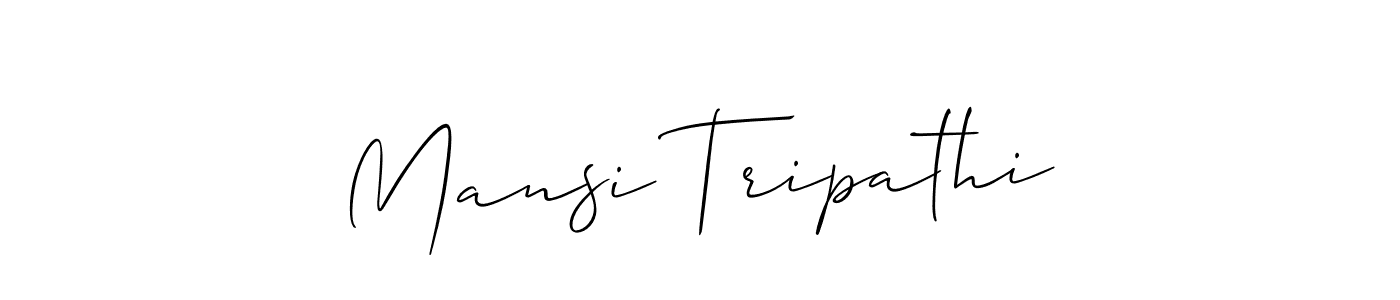 It looks lik you need a new signature style for name Mansi Tripathi. Design unique handwritten (Allison_Script) signature with our free signature maker in just a few clicks. Mansi Tripathi signature style 2 images and pictures png