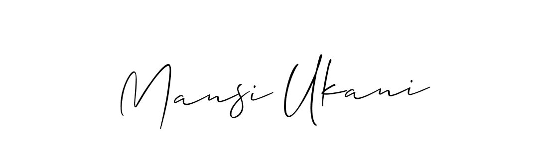 Make a beautiful signature design for name Mansi Ukani. Use this online signature maker to create a handwritten signature for free. Mansi Ukani signature style 2 images and pictures png