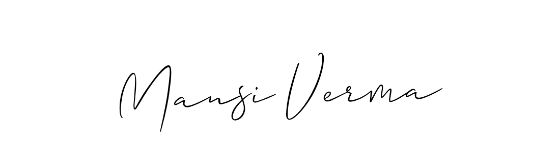 if you are searching for the best signature style for your name Mansi Verma. so please give up your signature search. here we have designed multiple signature styles  using Allison_Script. Mansi Verma signature style 2 images and pictures png