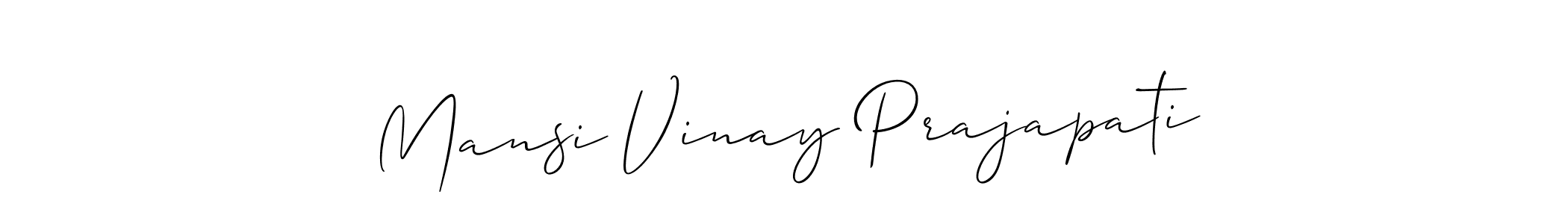 if you are searching for the best signature style for your name Mansi Vinay Prajapati. so please give up your signature search. here we have designed multiple signature styles  using Allison_Script. Mansi Vinay Prajapati signature style 2 images and pictures png