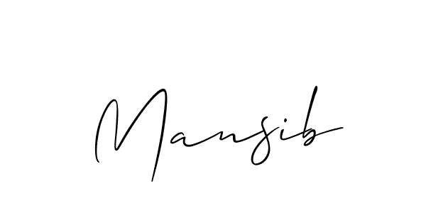 How to Draw Mansib signature style? Allison_Script is a latest design signature styles for name Mansib. Mansib signature style 2 images and pictures png
