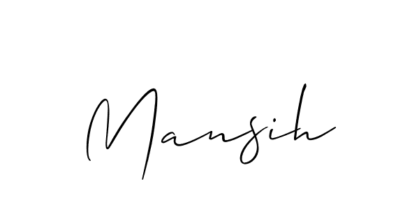 Allison_Script is a professional signature style that is perfect for those who want to add a touch of class to their signature. It is also a great choice for those who want to make their signature more unique. Get Mansih name to fancy signature for free. Mansih signature style 2 images and pictures png