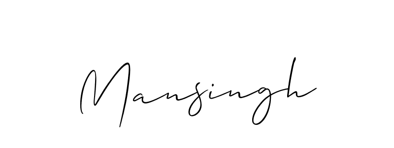 It looks lik you need a new signature style for name Mansingh. Design unique handwritten (Allison_Script) signature with our free signature maker in just a few clicks. Mansingh signature style 2 images and pictures png