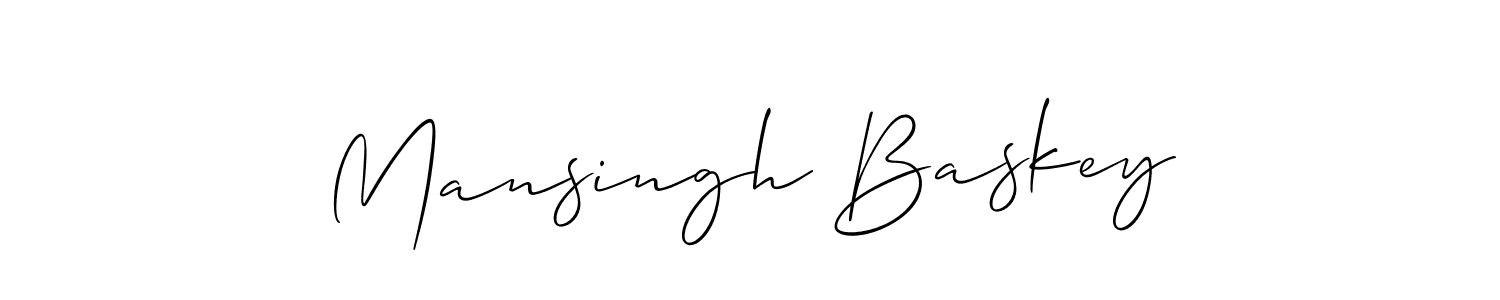 Also we have Mansingh Baskey name is the best signature style. Create professional handwritten signature collection using Allison_Script autograph style. Mansingh Baskey signature style 2 images and pictures png