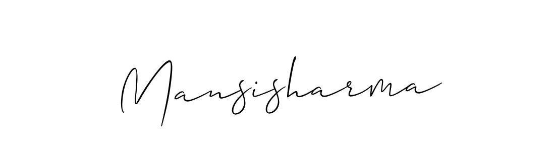 You should practise on your own different ways (Allison_Script) to write your name (Mansisharma) in signature. don't let someone else do it for you. Mansisharma signature style 2 images and pictures png