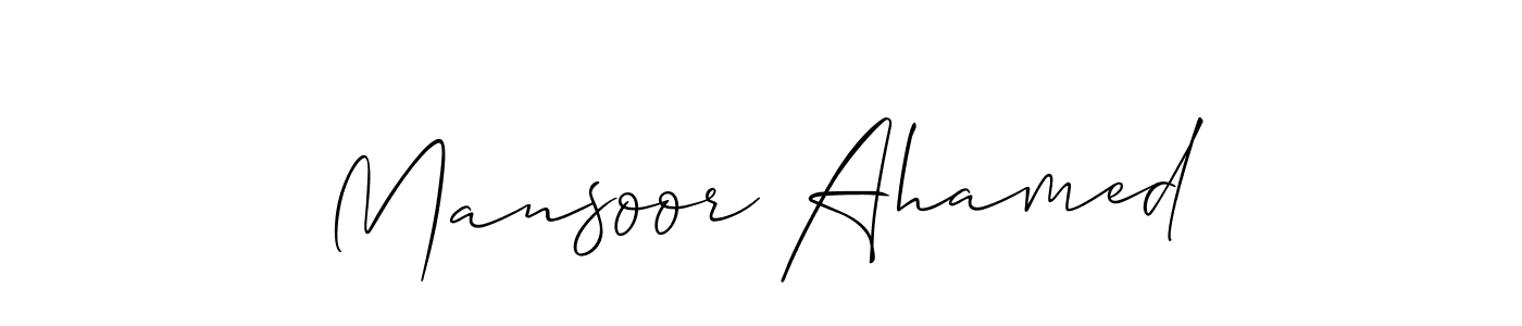 if you are searching for the best signature style for your name Mansoor Ahamed. so please give up your signature search. here we have designed multiple signature styles  using Allison_Script. Mansoor Ahamed signature style 2 images and pictures png