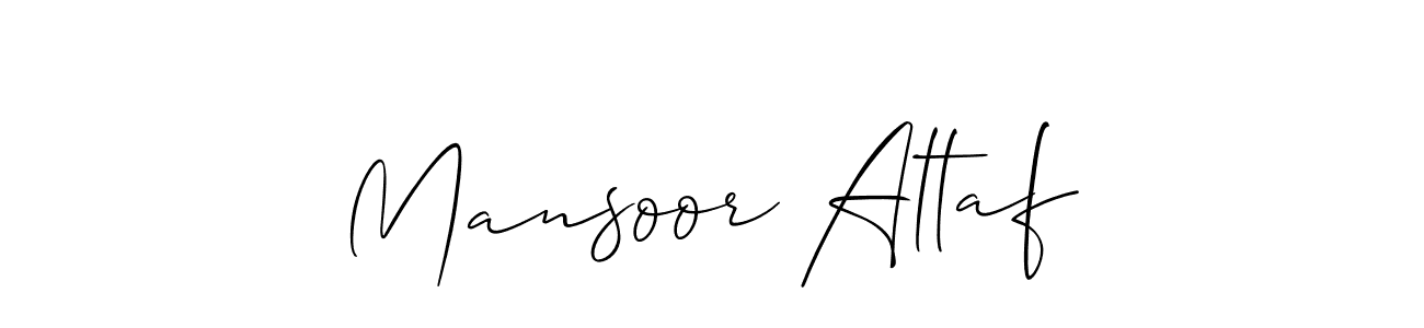 Make a short Mansoor Altaf signature style. Manage your documents anywhere anytime using Allison_Script. Create and add eSignatures, submit forms, share and send files easily. Mansoor Altaf signature style 2 images and pictures png