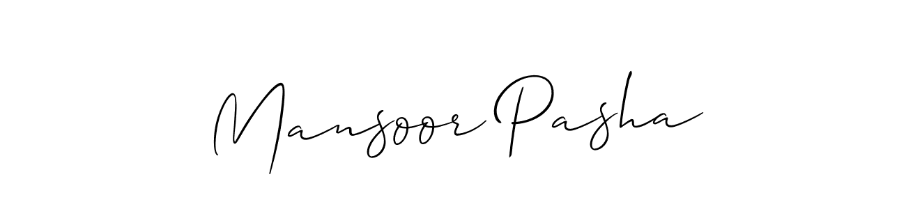 Best and Professional Signature Style for Mansoor Pasha. Allison_Script Best Signature Style Collection. Mansoor Pasha signature style 2 images and pictures png