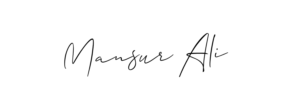 Also You can easily find your signature by using the search form. We will create Mansur Ali name handwritten signature images for you free of cost using Allison_Script sign style. Mansur Ali signature style 2 images and pictures png