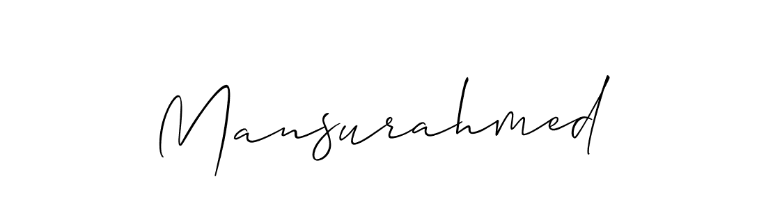 Mansurahmed stylish signature style. Best Handwritten Sign (Allison_Script) for my name. Handwritten Signature Collection Ideas for my name Mansurahmed. Mansurahmed signature style 2 images and pictures png