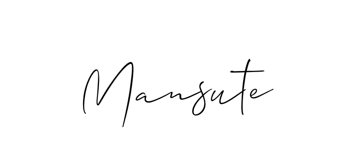 Mansute stylish signature style. Best Handwritten Sign (Allison_Script) for my name. Handwritten Signature Collection Ideas for my name Mansute. Mansute signature style 2 images and pictures png