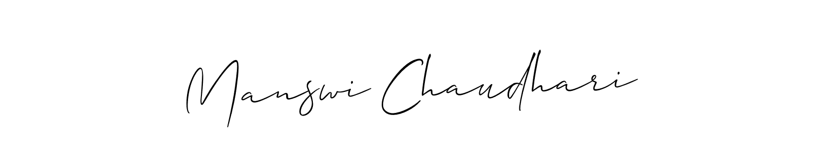 Best and Professional Signature Style for Manswi Chaudhari. Allison_Script Best Signature Style Collection. Manswi Chaudhari signature style 2 images and pictures png