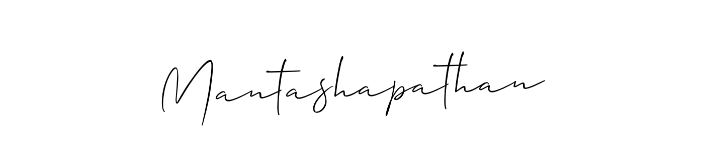 It looks lik you need a new signature style for name Mantashapathan. Design unique handwritten (Allison_Script) signature with our free signature maker in just a few clicks. Mantashapathan signature style 2 images and pictures png