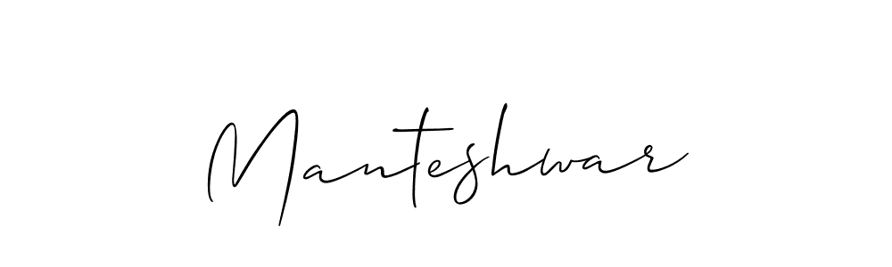 How to make Manteshwar name signature. Use Allison_Script style for creating short signs online. This is the latest handwritten sign. Manteshwar signature style 2 images and pictures png