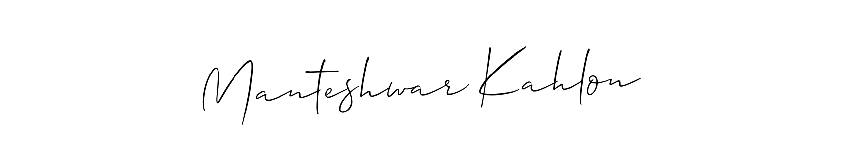 Check out images of Autograph of Manteshwar Kahlon name. Actor Manteshwar Kahlon Signature Style. Allison_Script is a professional sign style online. Manteshwar Kahlon signature style 2 images and pictures png