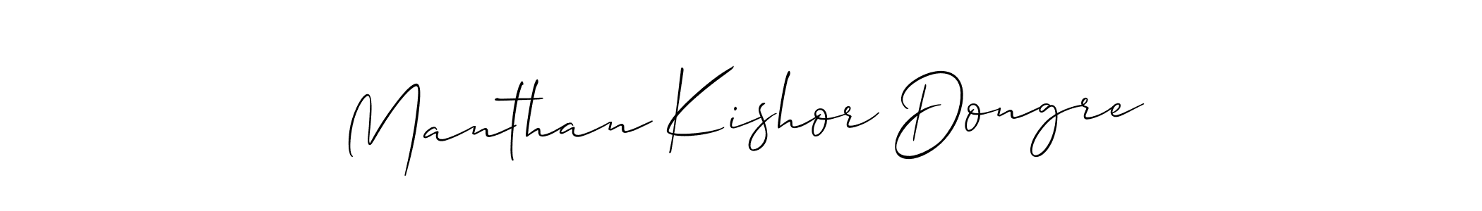 Also You can easily find your signature by using the search form. We will create Manthan Kishor Dongre name handwritten signature images for you free of cost using Allison_Script sign style. Manthan Kishor Dongre signature style 2 images and pictures png