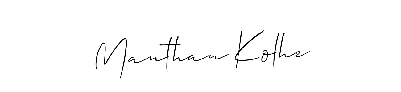 You can use this online signature creator to create a handwritten signature for the name Manthan Kolhe. This is the best online autograph maker. Manthan Kolhe signature style 2 images and pictures png