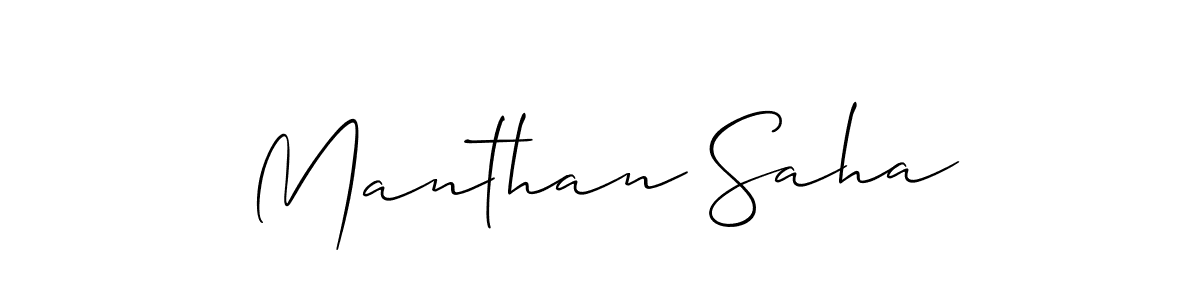 Once you've used our free online signature maker to create your best signature Allison_Script style, it's time to enjoy all of the benefits that Manthan Saha name signing documents. Manthan Saha signature style 2 images and pictures png
