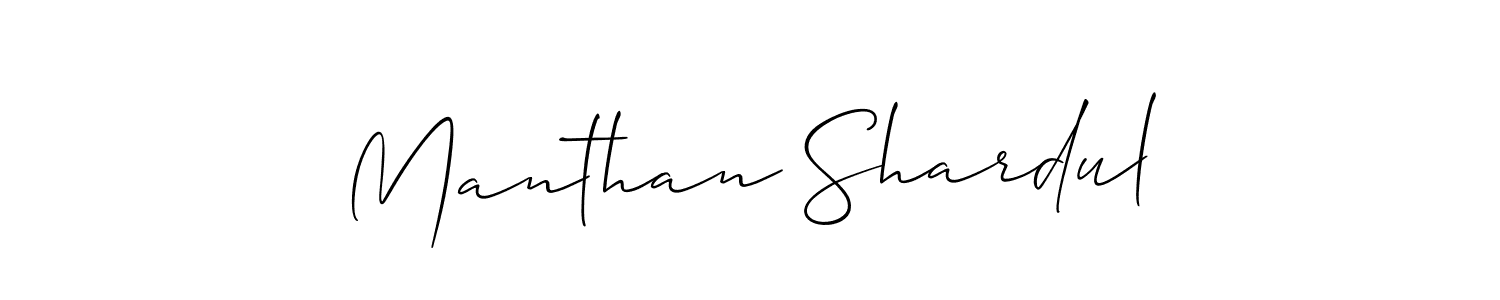 Similarly Allison_Script is the best handwritten signature design. Signature creator online .You can use it as an online autograph creator for name Manthan Shardul. Manthan Shardul signature style 2 images and pictures png