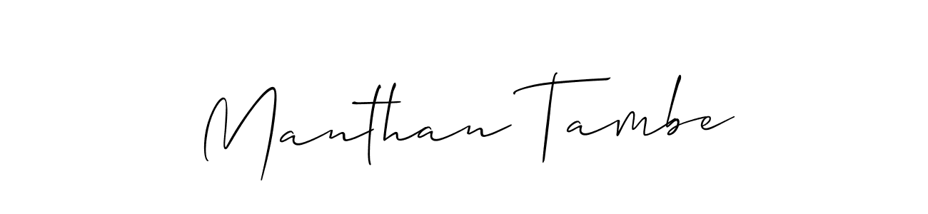 Once you've used our free online signature maker to create your best signature Allison_Script style, it's time to enjoy all of the benefits that Manthan Tambe name signing documents. Manthan Tambe signature style 2 images and pictures png