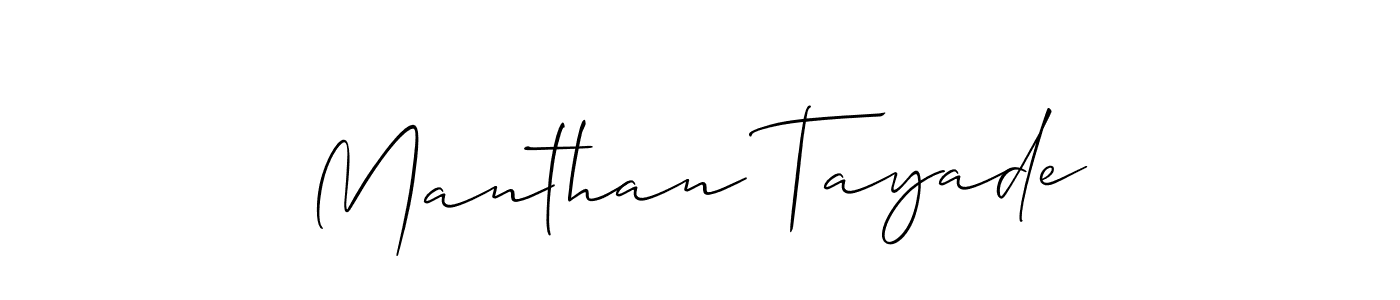 How to Draw Manthan Tayade signature style? Allison_Script is a latest design signature styles for name Manthan Tayade. Manthan Tayade signature style 2 images and pictures png