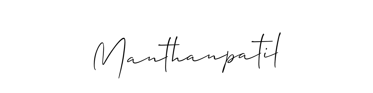 Similarly Allison_Script is the best handwritten signature design. Signature creator online .You can use it as an online autograph creator for name Manthanpatil. Manthanpatil signature style 2 images and pictures png