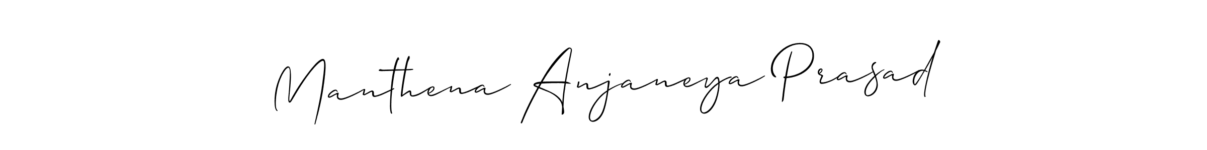 Make a short Manthena Anjaneya Prasad signature style. Manage your documents anywhere anytime using Allison_Script. Create and add eSignatures, submit forms, share and send files easily. Manthena Anjaneya Prasad signature style 2 images and pictures png