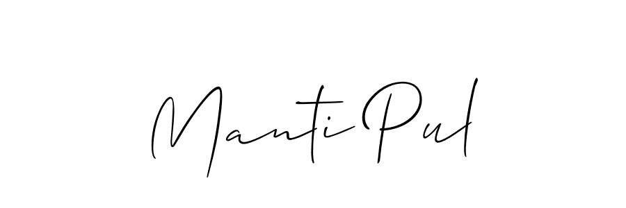 You can use this online signature creator to create a handwritten signature for the name Manti Pul. This is the best online autograph maker. Manti Pul signature style 2 images and pictures png