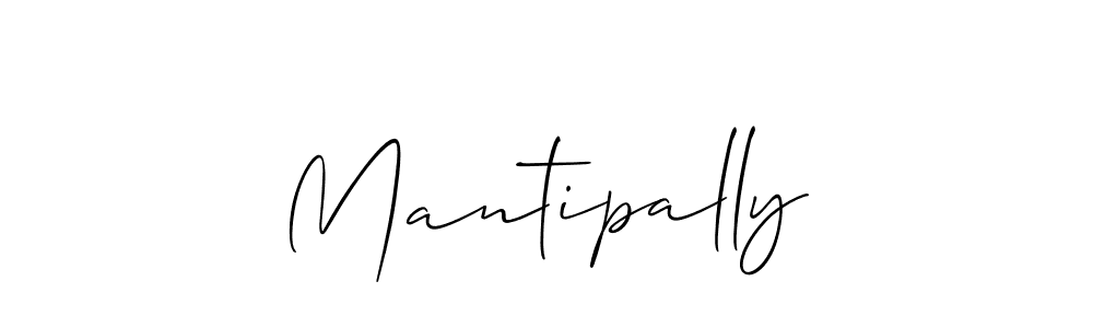 How to make Mantipally signature? Allison_Script is a professional autograph style. Create handwritten signature for Mantipally name. Mantipally signature style 2 images and pictures png