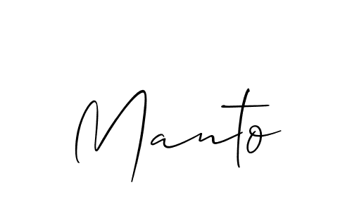 Also we have Manto name is the best signature style. Create professional handwritten signature collection using Allison_Script autograph style. Manto signature style 2 images and pictures png