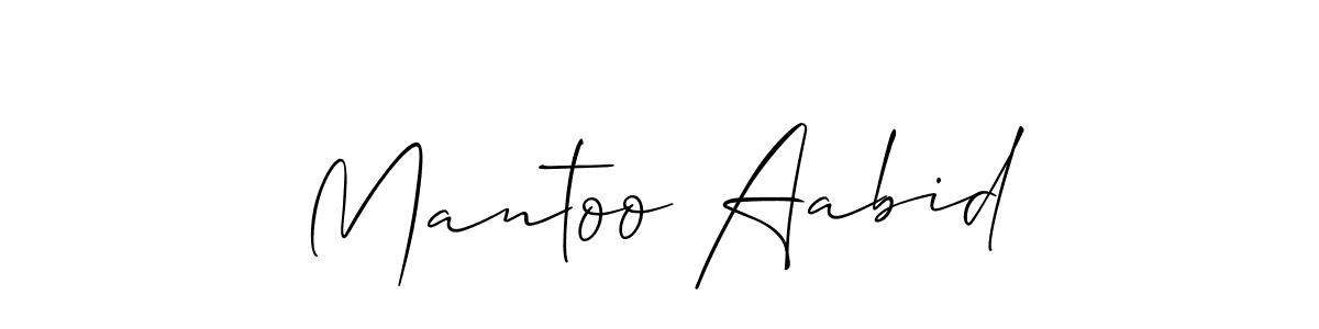 It looks lik you need a new signature style for name Mantoo Aabid. Design unique handwritten (Allison_Script) signature with our free signature maker in just a few clicks. Mantoo Aabid signature style 2 images and pictures png