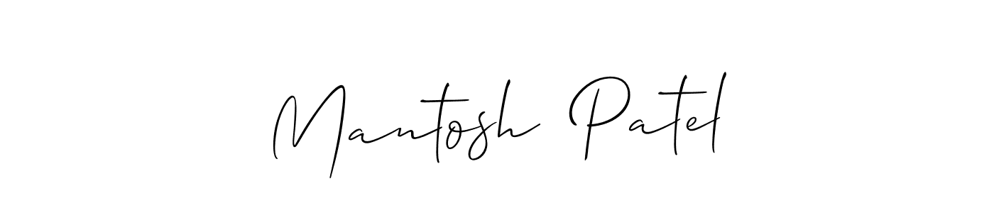 You can use this online signature creator to create a handwritten signature for the name Mantosh  Patel. This is the best online autograph maker. Mantosh  Patel signature style 2 images and pictures png
