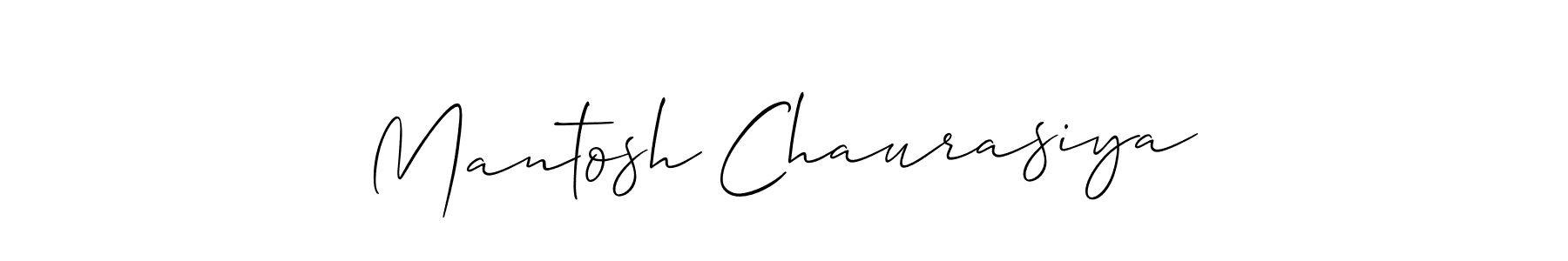 Once you've used our free online signature maker to create your best signature Allison_Script style, it's time to enjoy all of the benefits that Mantosh Chaurasiya name signing documents. Mantosh Chaurasiya signature style 2 images and pictures png