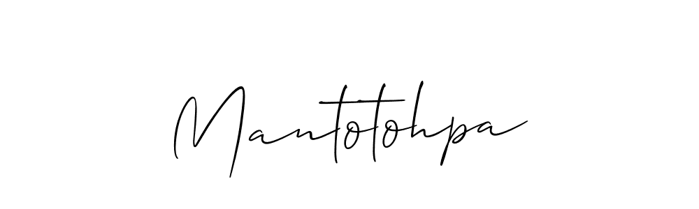 How to make Mantotohpa name signature. Use Allison_Script style for creating short signs online. This is the latest handwritten sign. Mantotohpa signature style 2 images and pictures png