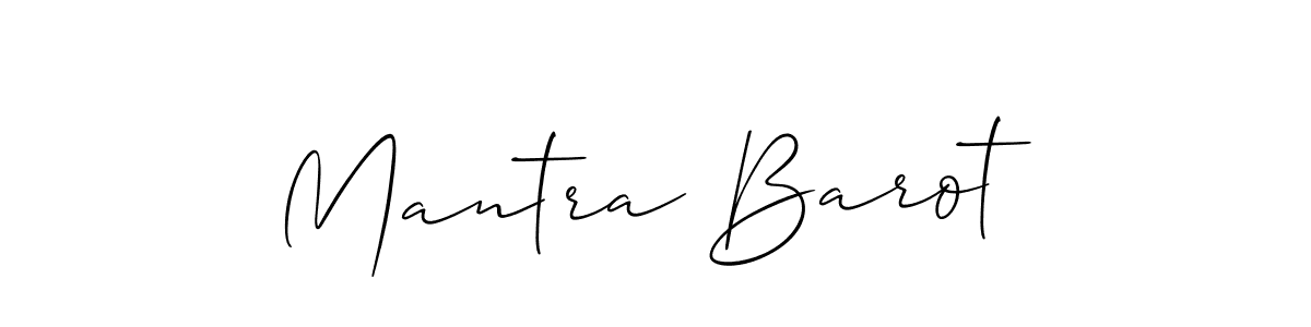 Once you've used our free online signature maker to create your best signature Allison_Script style, it's time to enjoy all of the benefits that Mantra Barot name signing documents. Mantra Barot signature style 2 images and pictures png