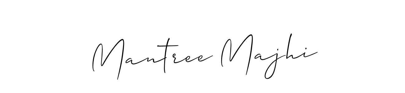 You should practise on your own different ways (Allison_Script) to write your name (Mantree Majhi) in signature. don't let someone else do it for you. Mantree Majhi signature style 2 images and pictures png