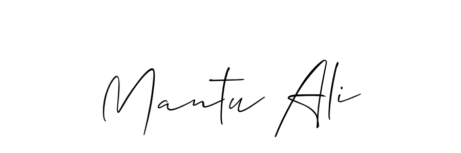 Use a signature maker to create a handwritten signature online. With this signature software, you can design (Allison_Script) your own signature for name Mantu Ali. Mantu Ali signature style 2 images and pictures png