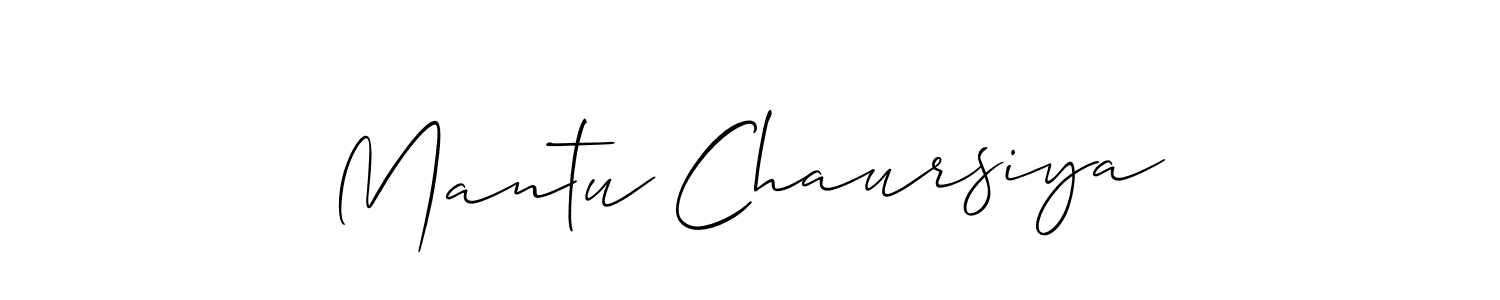 Also You can easily find your signature by using the search form. We will create Mantu Chaursiya name handwritten signature images for you free of cost using Allison_Script sign style. Mantu Chaursiya signature style 2 images and pictures png