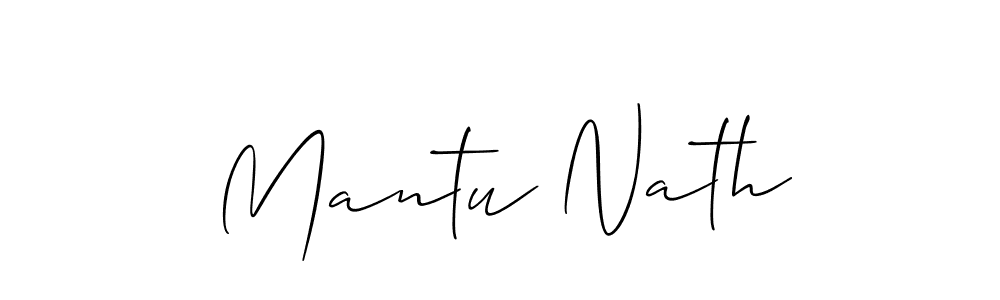 The best way (Allison_Script) to make a short signature is to pick only two or three words in your name. The name Mantu Nath include a total of six letters. For converting this name. Mantu Nath signature style 2 images and pictures png
