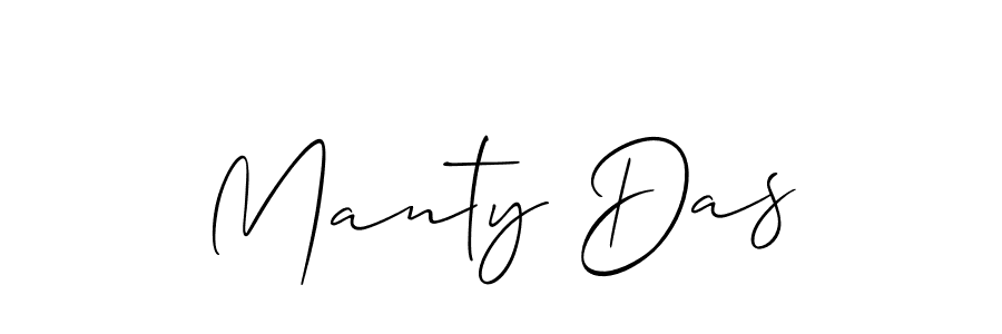 How to make Manty Das signature? Allison_Script is a professional autograph style. Create handwritten signature for Manty Das name. Manty Das signature style 2 images and pictures png
