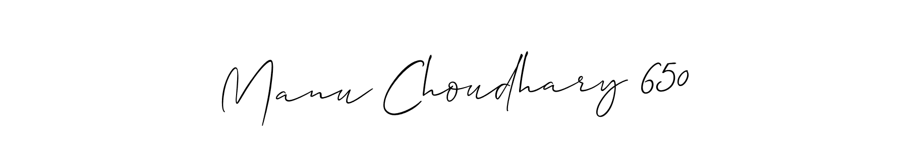 Use a signature maker to create a handwritten signature online. With this signature software, you can design (Allison_Script) your own signature for name Manu Choudhary 650. Manu Choudhary 650 signature style 2 images and pictures png