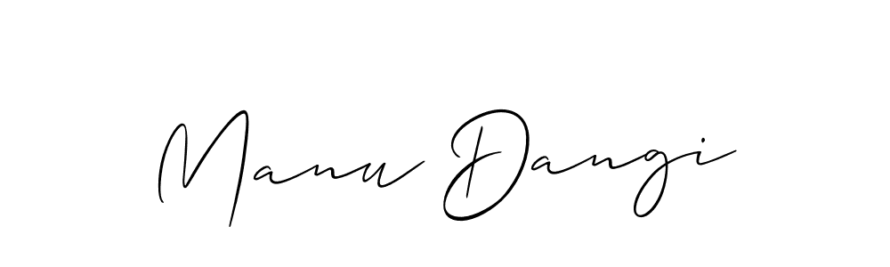 Make a beautiful signature design for name Manu Dangi. Use this online signature maker to create a handwritten signature for free. Manu Dangi signature style 2 images and pictures png