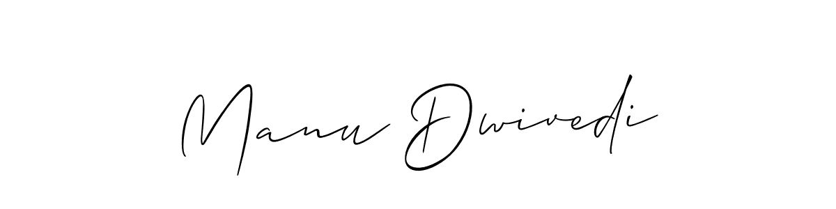 Make a short Manu Dwivedi signature style. Manage your documents anywhere anytime using Allison_Script. Create and add eSignatures, submit forms, share and send files easily. Manu Dwivedi signature style 2 images and pictures png