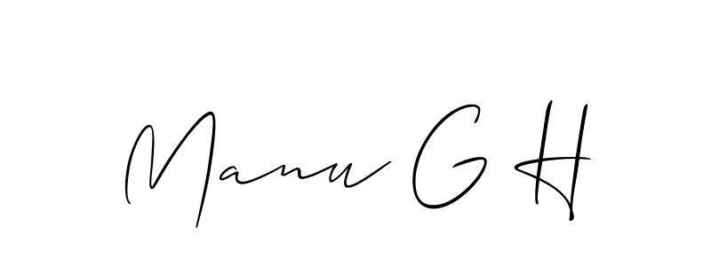 This is the best signature style for the Manu G H name. Also you like these signature font (Allison_Script). Mix name signature. Manu G H signature style 2 images and pictures png